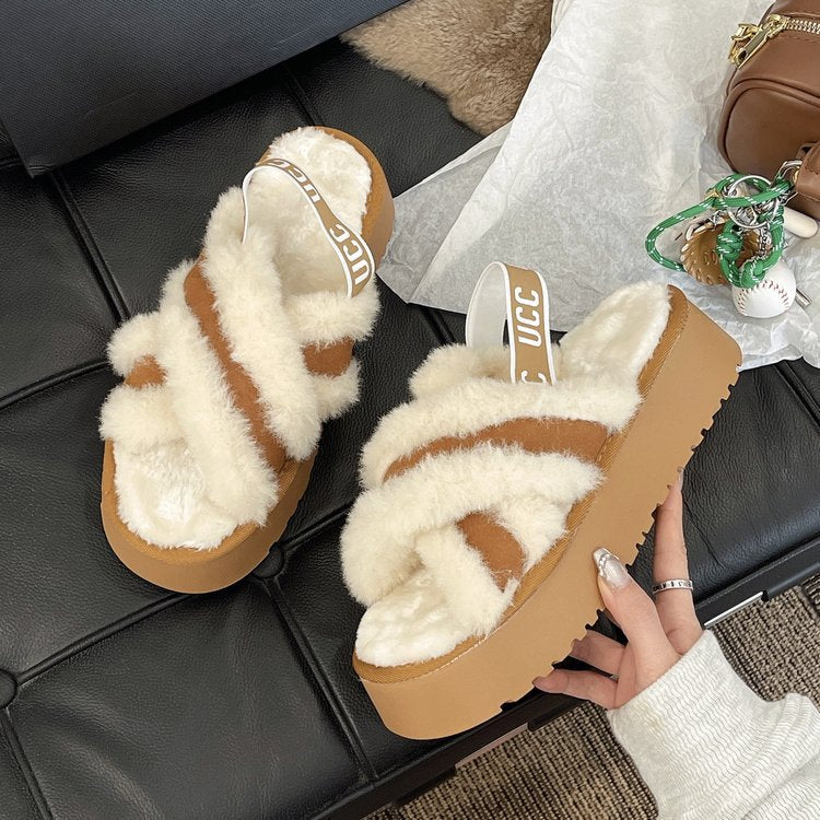 Fur slippers for womens online